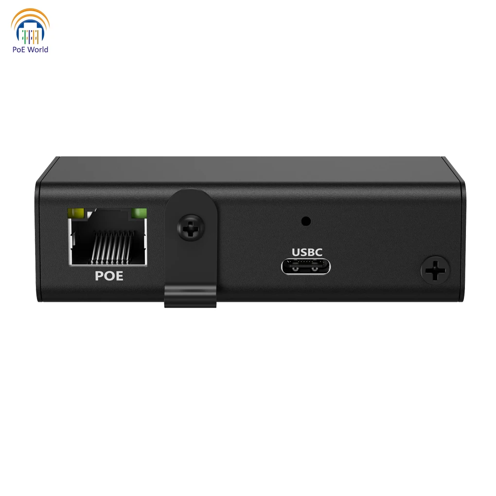 New! Gigabit PoE+ 802.3at to USB-C Power+ Wired Data Delivery with 25 Watt Output USBC Compatible with iPad Pro 12.9" Surface Go