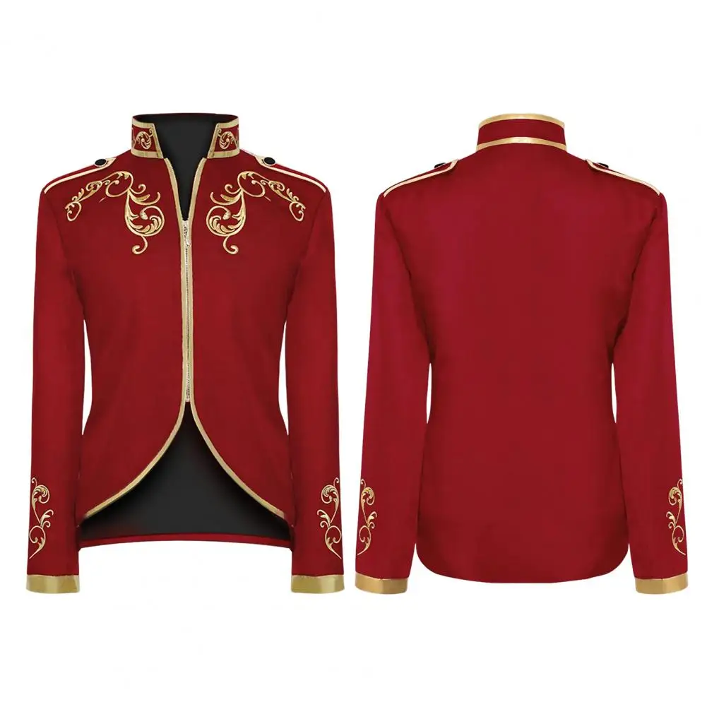 Средневековая мужская куртка с вышивкой Женская винтажная одежда принц король костюм для косплея на Хэллоуин