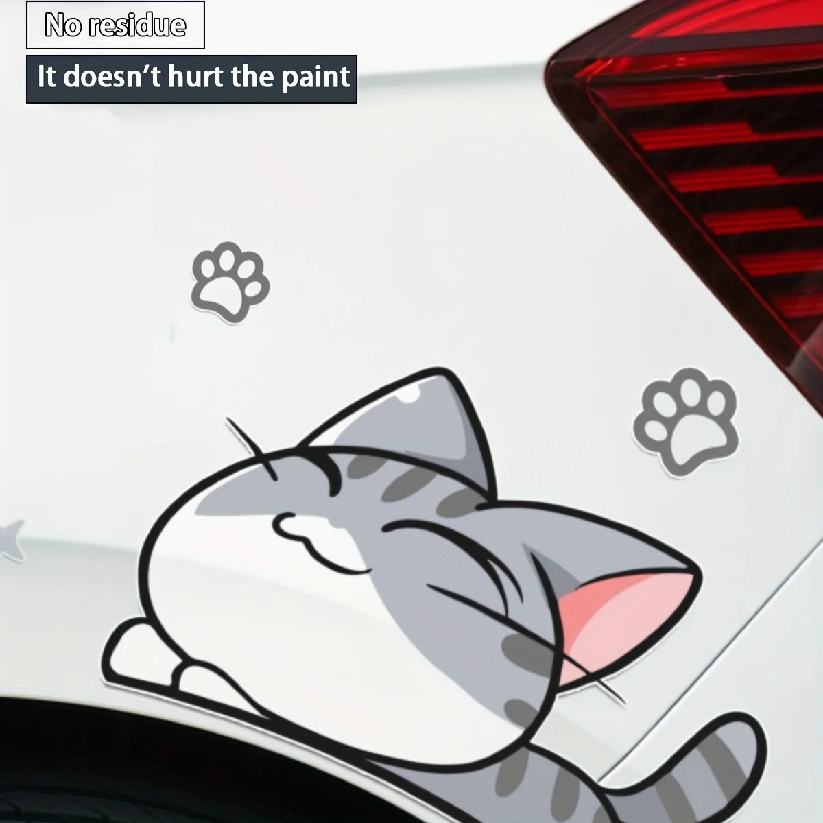 MACMRD Pegatinas De Coche Calcomanías De PVC Para Coche Con Personalidad De Modelado De Pez Gato, Accesorios Exteriores Para Casco De Motocicleta