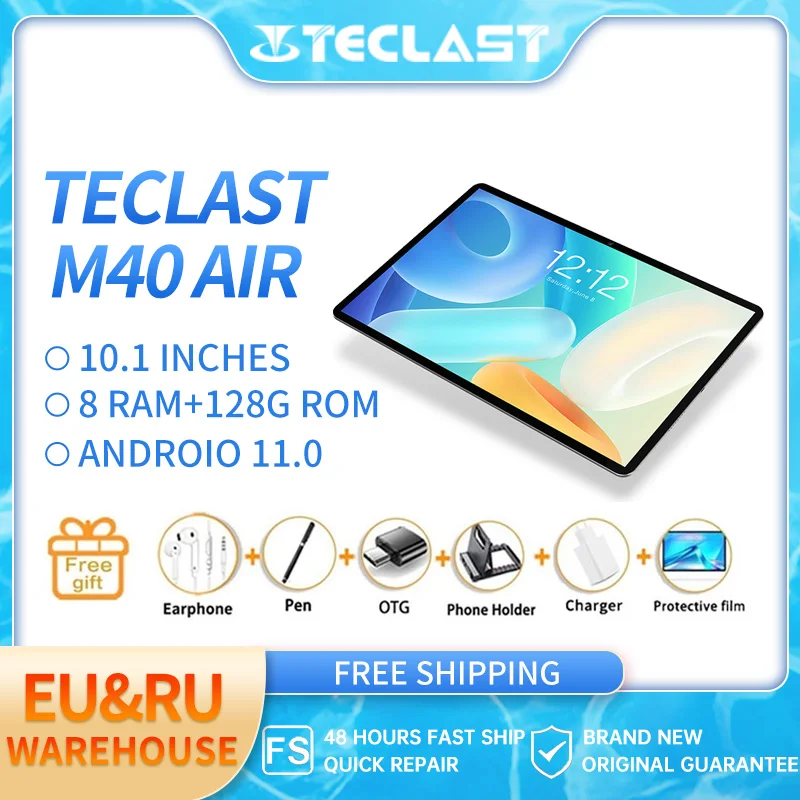 Teclast M40 Air 10.1 Polegada Tablets Android 11 Ips P60 Octa Core ...