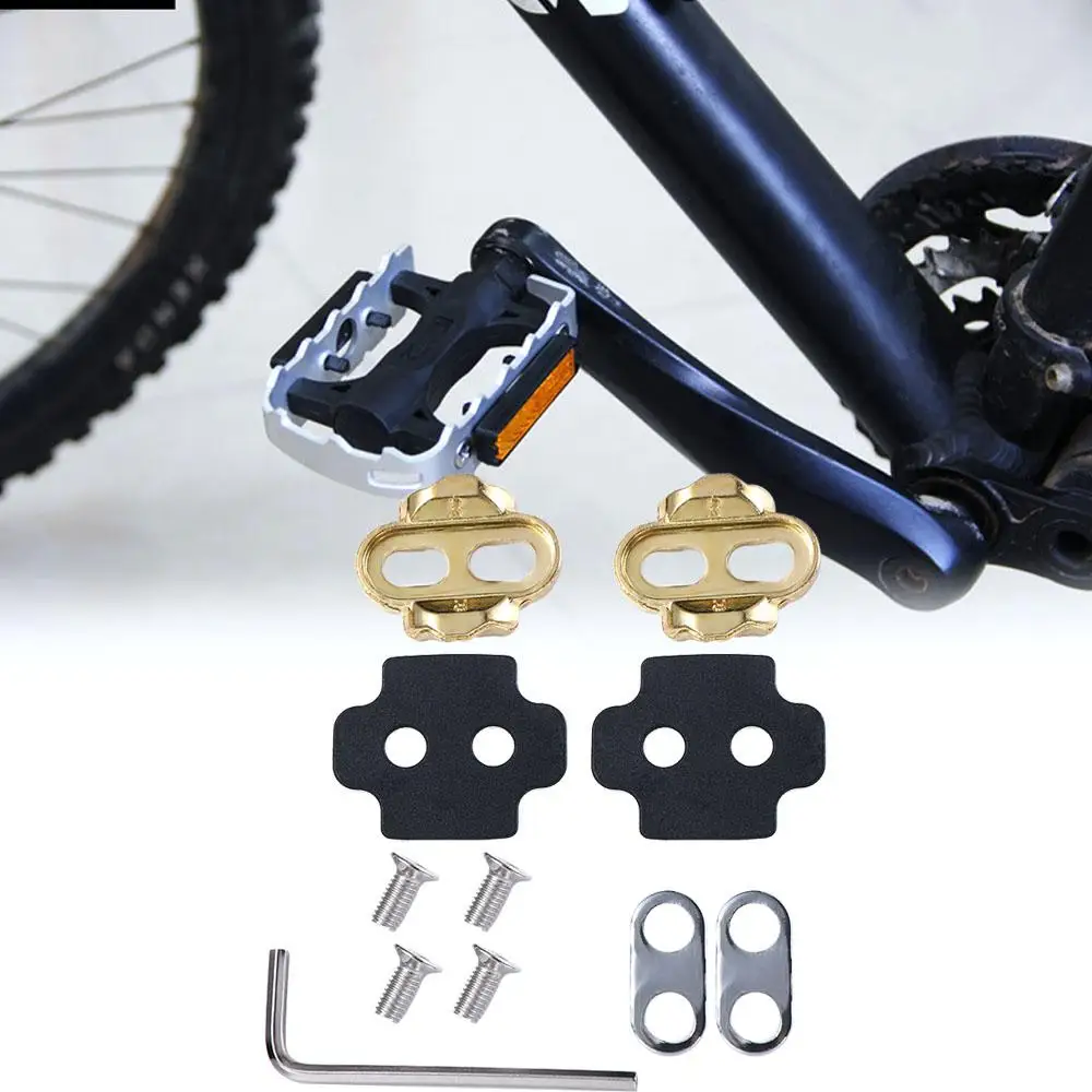 

Bicycle Cleats Riding Shoes Splint Set Bicycle Pedal Lock Tabs Crank Cleats Screw Set Bike Shoes Cleats Bicycle Pedal Cleat
