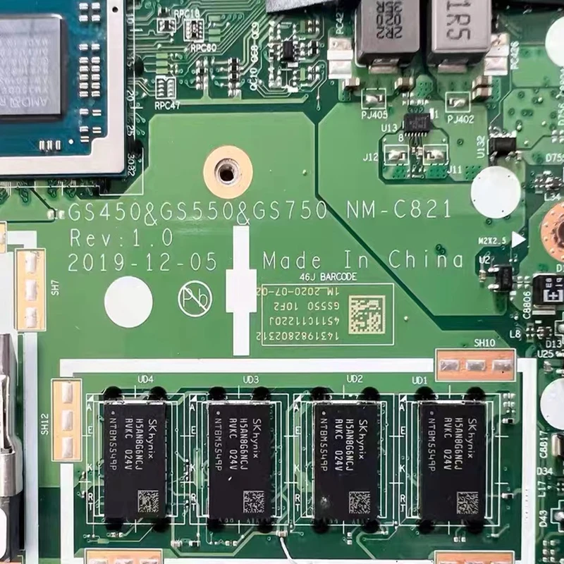 para Lenovo Ideapad 15ada05 Laptop Motherboard com r3 r5 4gb-ram e Gs450 & Gs550 & Gs750 r7 Cpu Mainboard Nm-c821 Nmc821 - Imagem 3