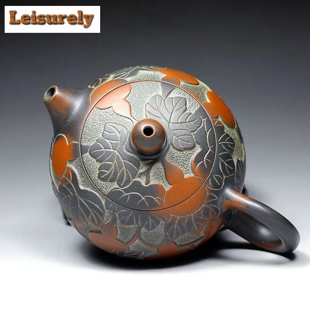 Antique Chinese Purple Clay Gourd Teapot Custom Qinzhou Nixing Pottery Zisha Tea Set Handmade Filter Xishi Kettle Beauty Teaset