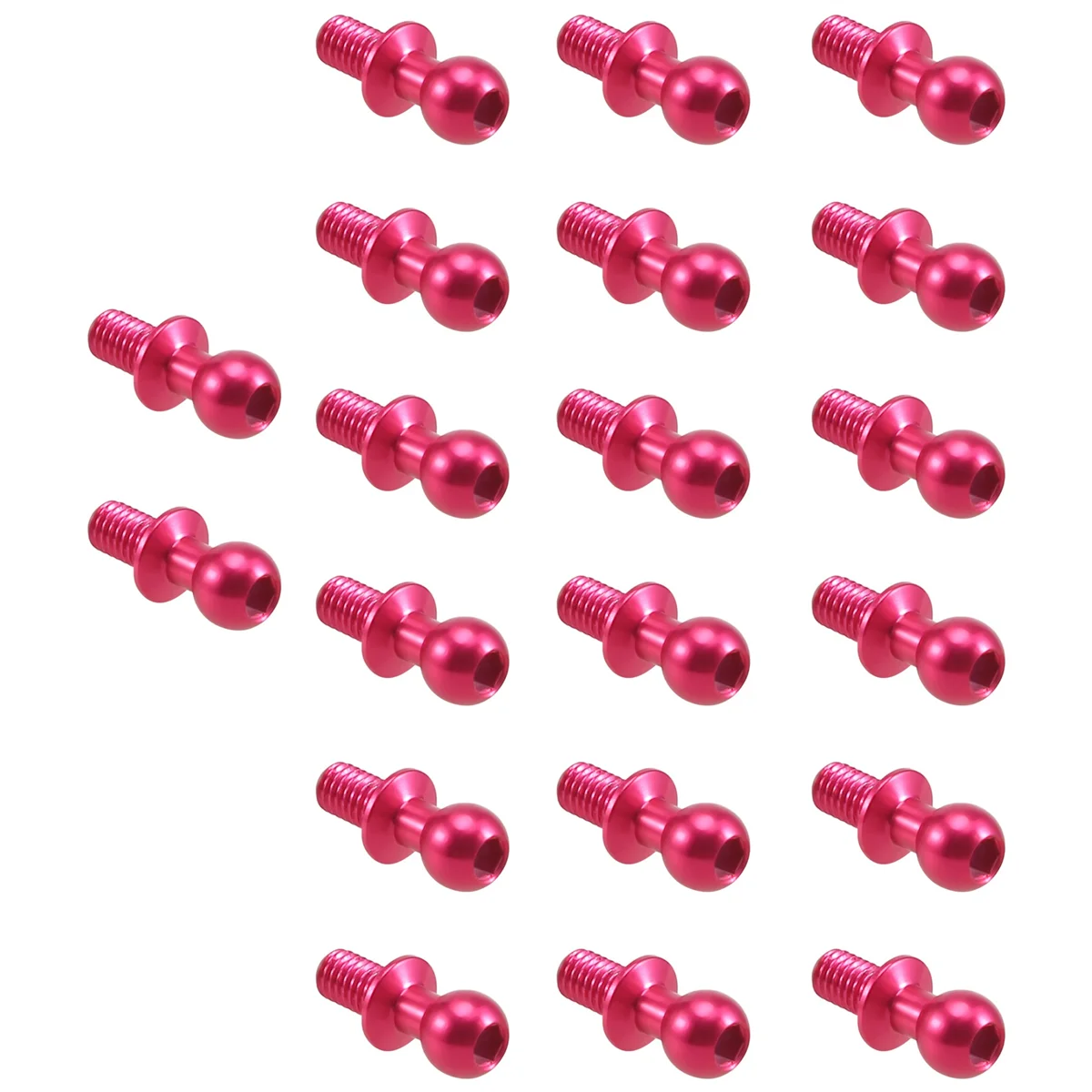 

20 шт. металлические Шестигранные Винты M3 с шариковой головкой для Tamiya TT-01 TT-02 Sakura D4 D5 1/10 универсальные запасные части для гоночных автомобилей, 2