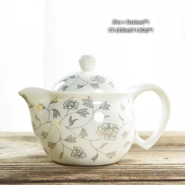 Čínska keramická čajová súprava Kung Fu porcelánová čajová šálka sada kanvíc Dračí čajník šálka Kungfu čajová súprava Puer Oolong čajový riad
