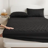 ⁦واقي مرتبة مبطن سميك مقاوم للماء – مطاطي لكوين وكينج ✨🛏️.⁩ - الصورة ⁦5⁩