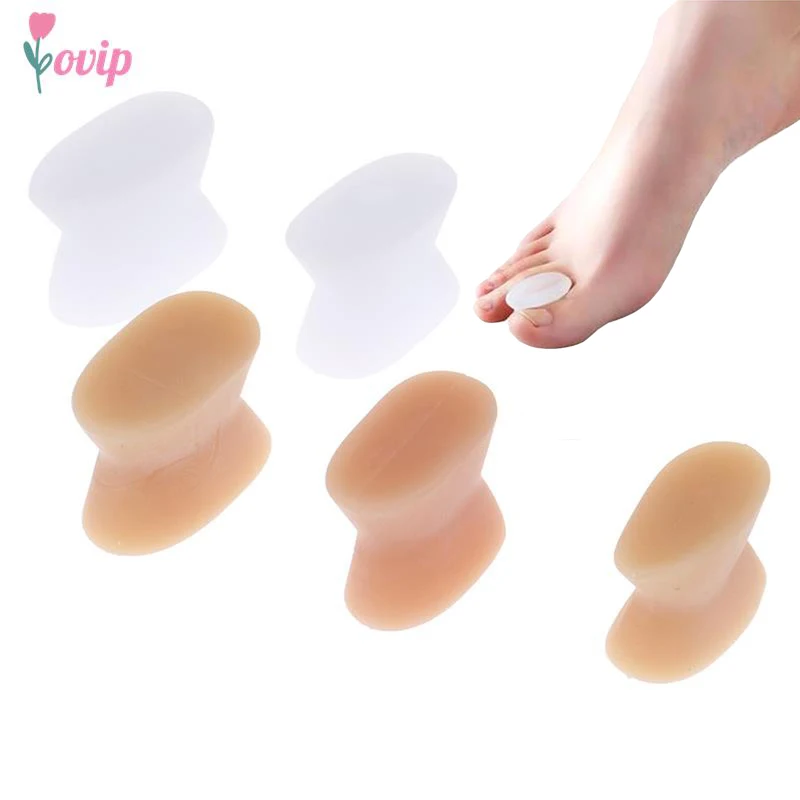 

2Pcs Bunion Bone Thumb Valgus Protector Silicone Foot Finger Toe Separator Adjuster Hallux Valgus Pedicure Corrector Foot Care