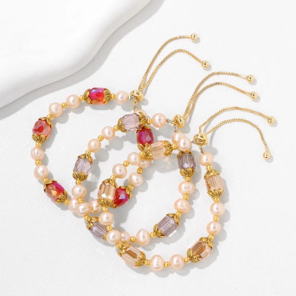 Pulseras Mujer Perlas Inicial Letra Oro 18k Luckyly Color O | Envío Gratis