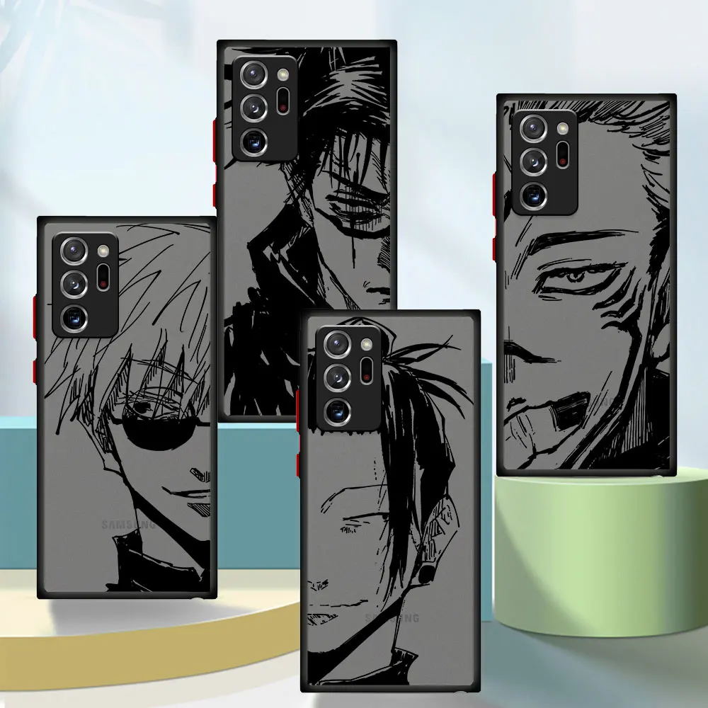 Custodia Per Telefono Per Samsung Galaxy S22 Note 20 Ultra 10 Plus S20 S21 S23 S24 Note 10 8 9 Jujutsu Kaisen Satoru Gojo Cover Antiurto