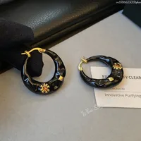 Retro Colorful Dripping Oil Enamel Geometric Metal Circle Round Hoop Earrings for Women Girls Party Travel Jewelry Korean Style - Image 2