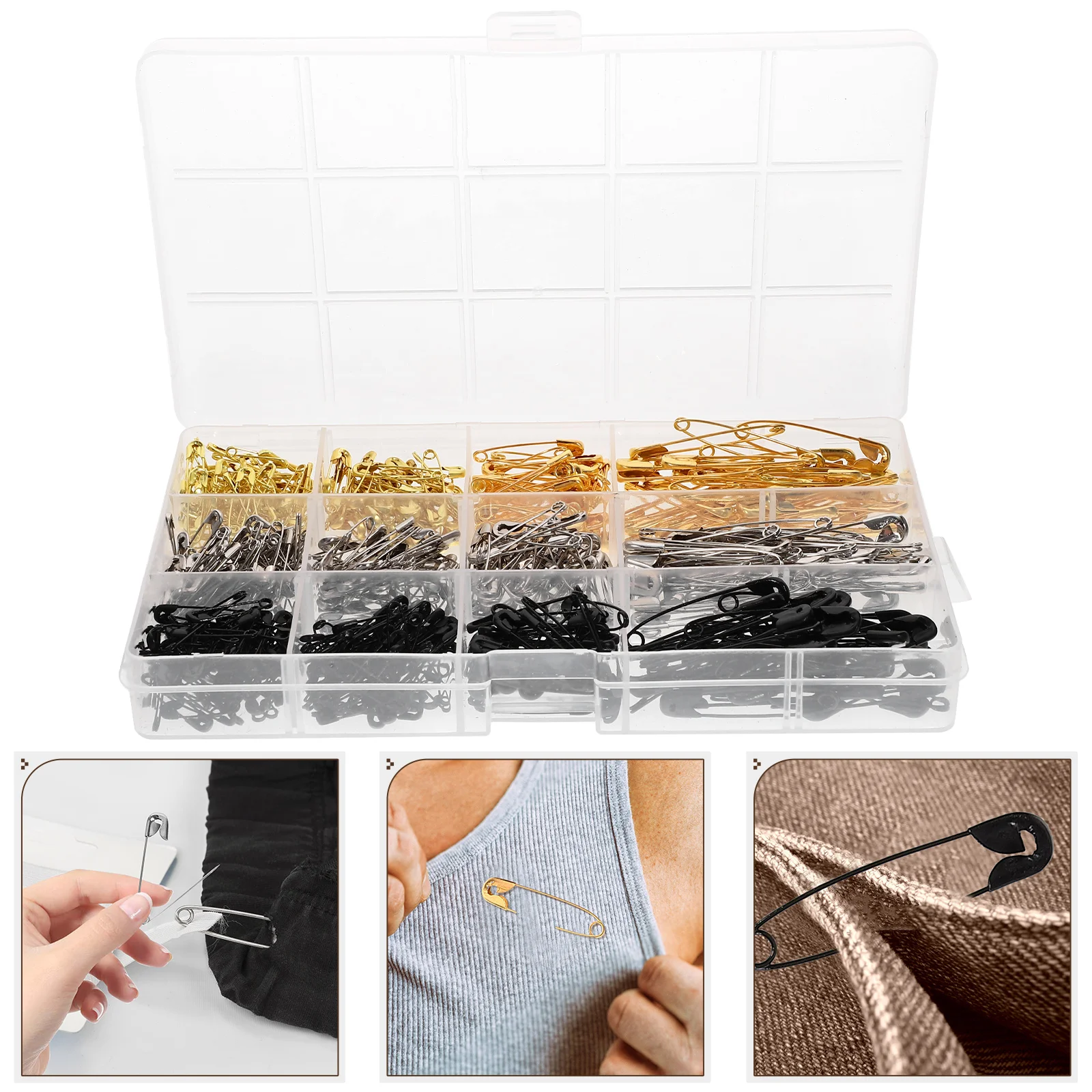 

Sewing Pins Fixing Clothing Safety Fastener Dress Metal Small Brooch Clothes Convenient Crafts