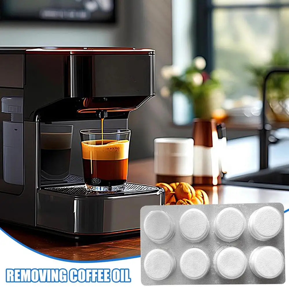 Description Picture 2 of item8 pieces Cleaning Tablets for Espresso Coffee Machine Coffee Maker Pot Descaling Tablets Home Kitchen Supplies