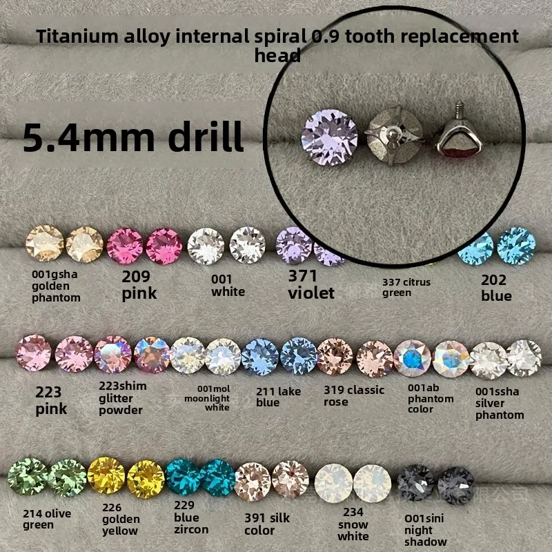 High-Quality Titanium Alloy Ear Studs with Diamond Detailing