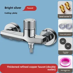 Elegant Gray Waterfall Bathtub Faucet with Hand Shower - Chrome Wall Mounted Bathroom Shower Mixer Set (Silver)