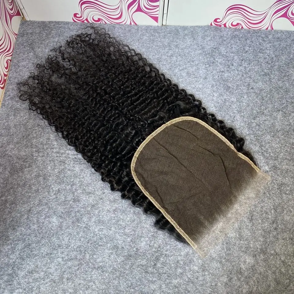 SKINLIKE 7x7 Real HD Lace Frontal Melt Skins Deep Curly invisible HD Lace Closure Only Wave Kinky Curly Water Wave Human Hair