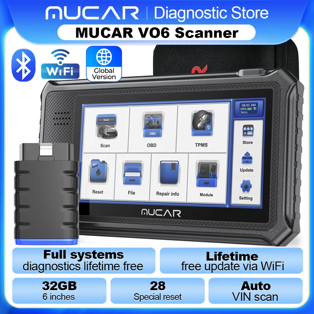 Глобальная версия MUCAR VO6 OBD2