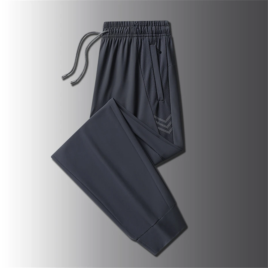 Hűvös nadrágot férfiak Födémgerenda Tükörlap Disznóserte nadrágot men's sweatpants Födémgerenda jogger nadrágot Apaállat Vmint méret 8XL Nadrág fényvisszaverő csík Design