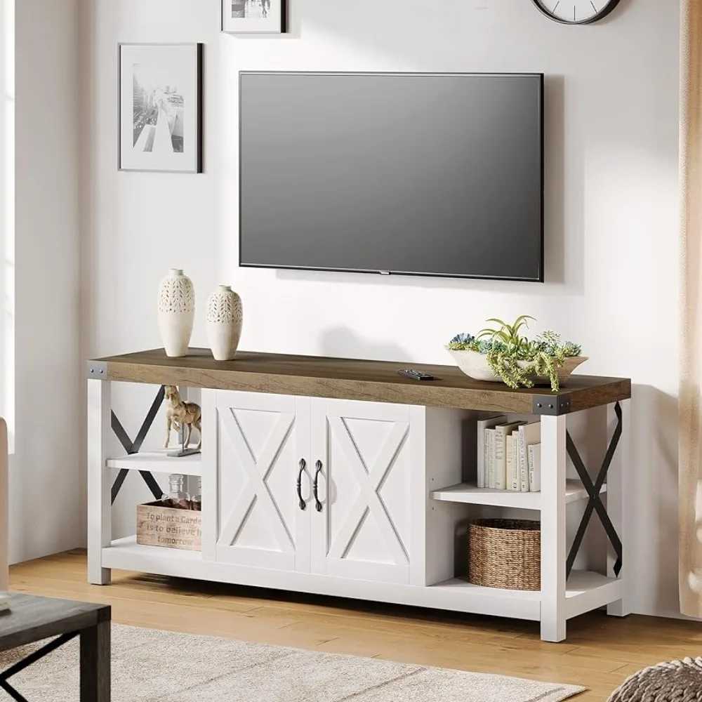 

TV Stand for 65 Inch TV,Storage Cabinets and Open Shelves,TV Console Table Media Cabinet