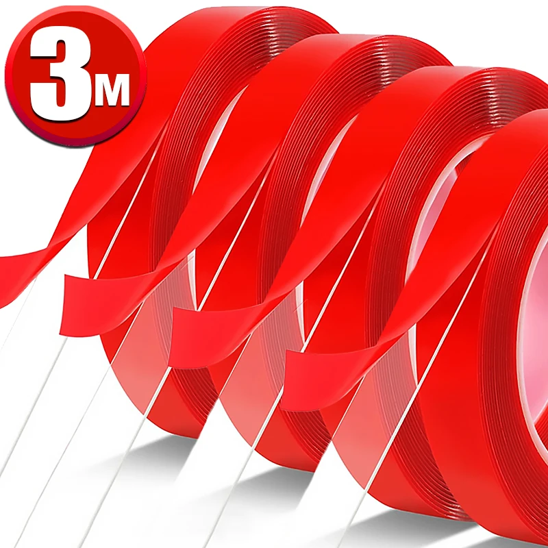 

3M Double Sided Tape Strong Fixation Transparent Tape Waterproof No Traces High Viscosity Self Adhesive Tapes Fixed Stickers