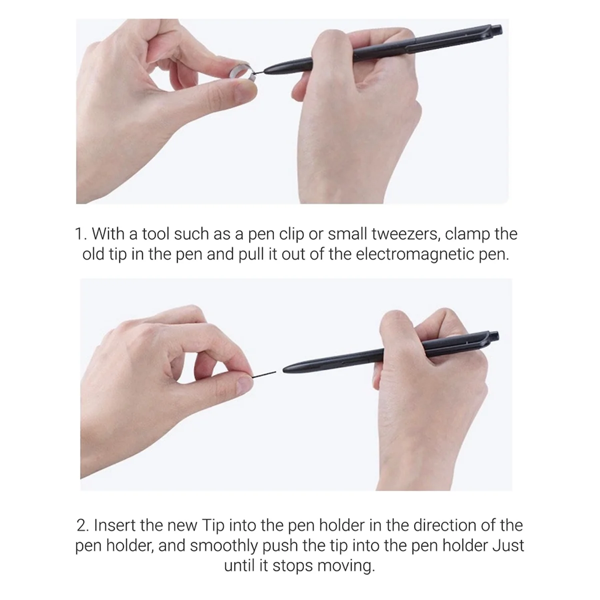 Per punta da disegno Apple Pencil 2B, HB, punta sottile e pennino trasparente per penna stilo per iPad con pennino di prima e seconda generazione  7