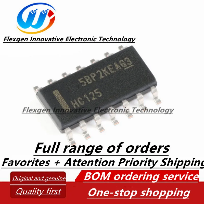 

SN74HC125DR HC125 SOIC-14 три-состояние вывода quad буфер шины gate logic chip