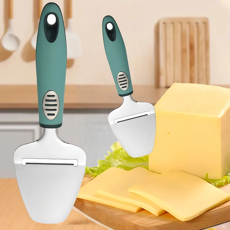 PLYS Cheese Slicer Multifunctional Handheld Non-Stick Cheese Knife for Slicing Stainless Steel Spatula cheese slicer cheese cutlery