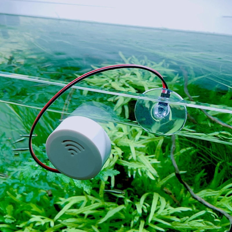 Water Level Sensor Water Leak Detector Alarms with Probe for Aquarium Fish for Tank Powered by Button Batteries