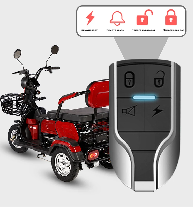 China Three Wheel Mini Scooter Manned electric tricycle E Trike for mobility-impaired people