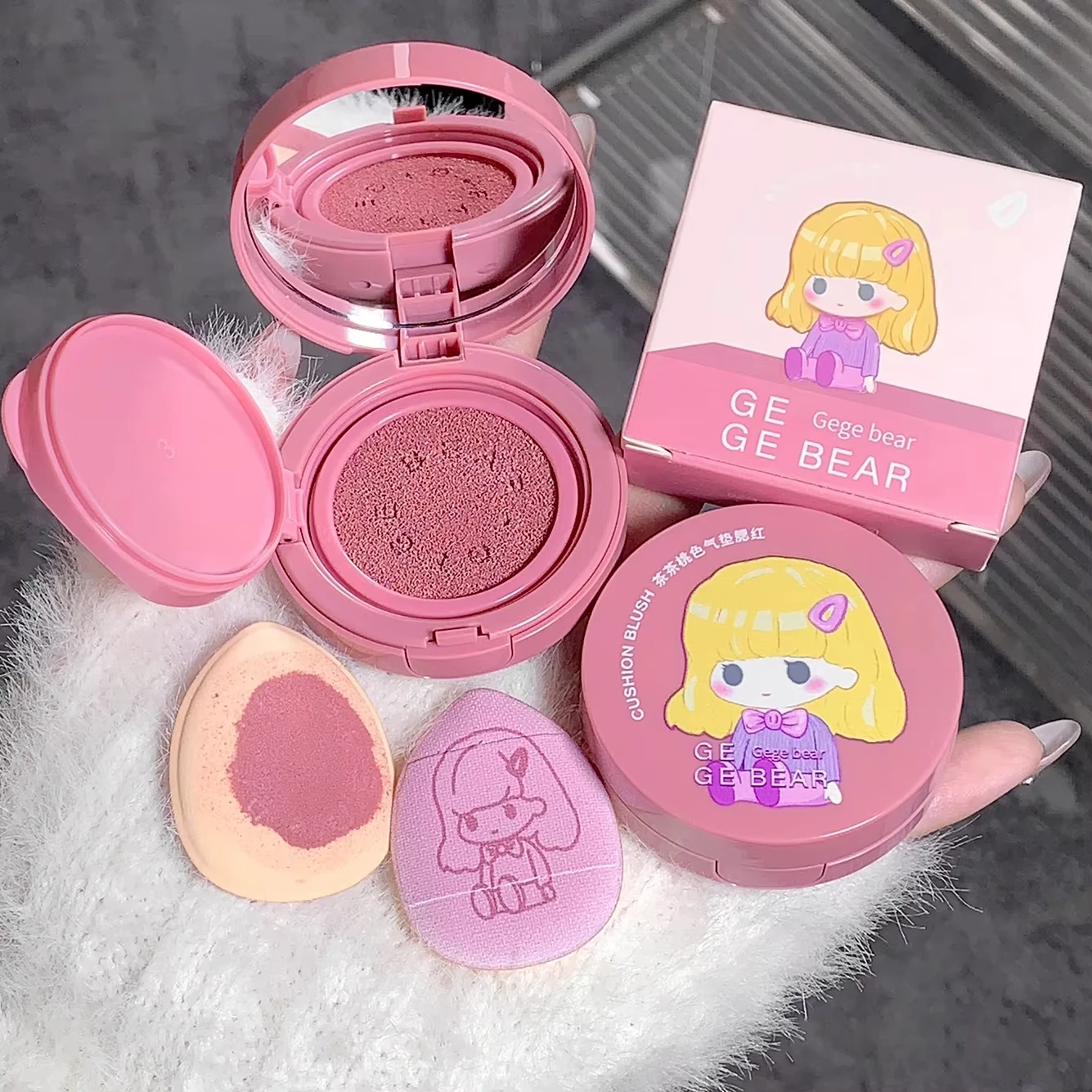 Cushion Blush with an Easy to Blend Puff Design Long Lasting Color Payoff Non Sticky and a Natural Whitening Effect a Must Have