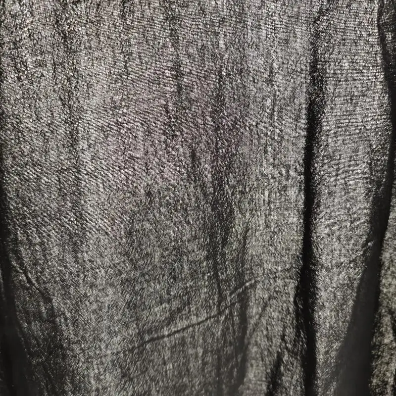 Sommer Japanischer Kimono Cardigan für Herren Leichter Leinen 3/4 Ärmel Offene Vorderseite Schwarz Traditioneller Haori Kimono – Detail 10