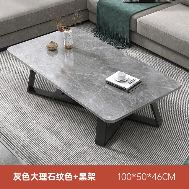 Luxury Coffee Tables Living Room Modern Design Marble Top Minimalist Low Dinning Table Nordic Mesa Auxiliar Bedroom Furniture 100cm