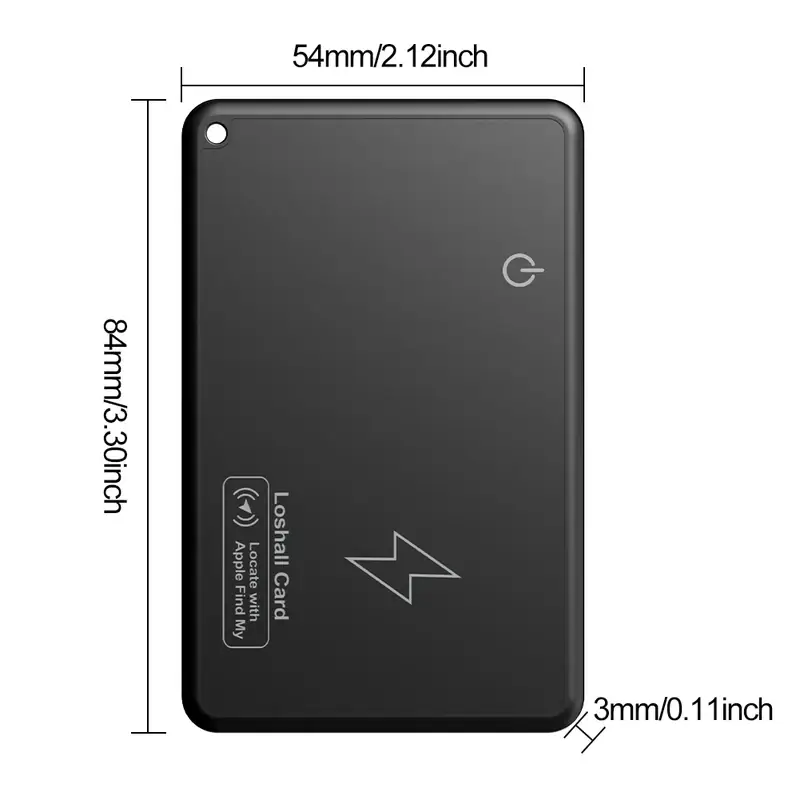 Wireless Charging Tracking Card Smart Waterproof GPS Locator Wallet Finder Works with Apple Find My App Blootooth Mini Tracker - Image 6
