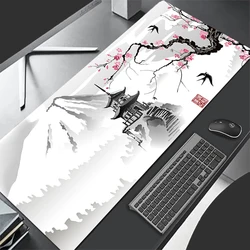 Japanese Cherry Blossom XL Gaming Mouse Pad - Non-Slip Office & Home Decor - 90x40cm (Pink)