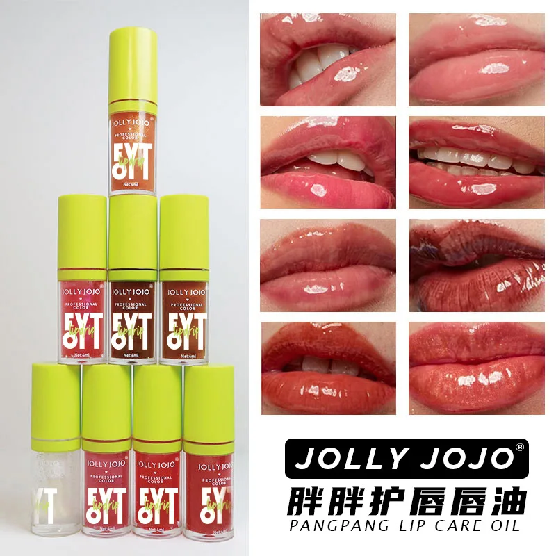 Jolly Jojo Jelly Crystal Lip Oil Plumping Lip Lightening Lip Lines Water Light Lip Glaze Clear Lip Gloss Cosmetici All'Ingrosso Hot