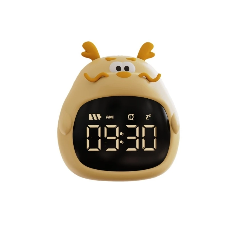 

2 Alarms Cartoon Fat Dragon Desk LED Digital Clock with Snoozes Countdown DXAF