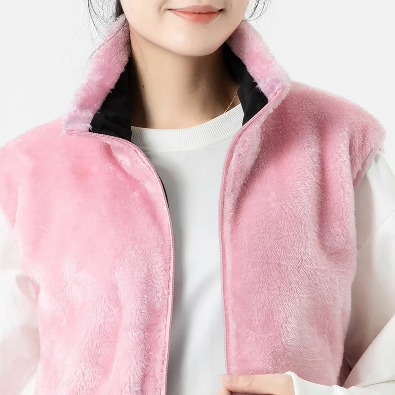 9 Areas Heated Fleece Vest Men Women Heated Winter Usb Heating Vest Self Heating Thermal Down Warmte Fleece heated jacket