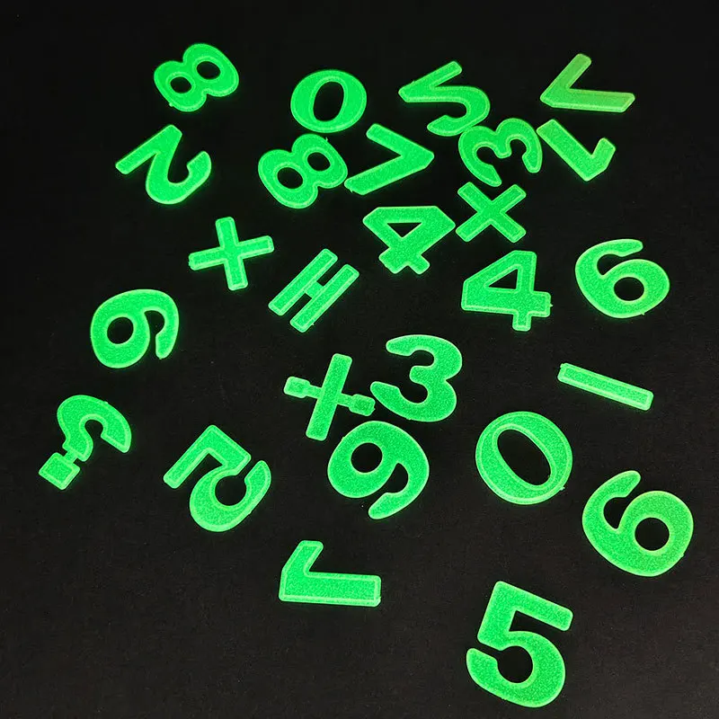 Luminous Wall Sticker Alphabet and Figure Elements Room Decoration Fluorescent Sticker