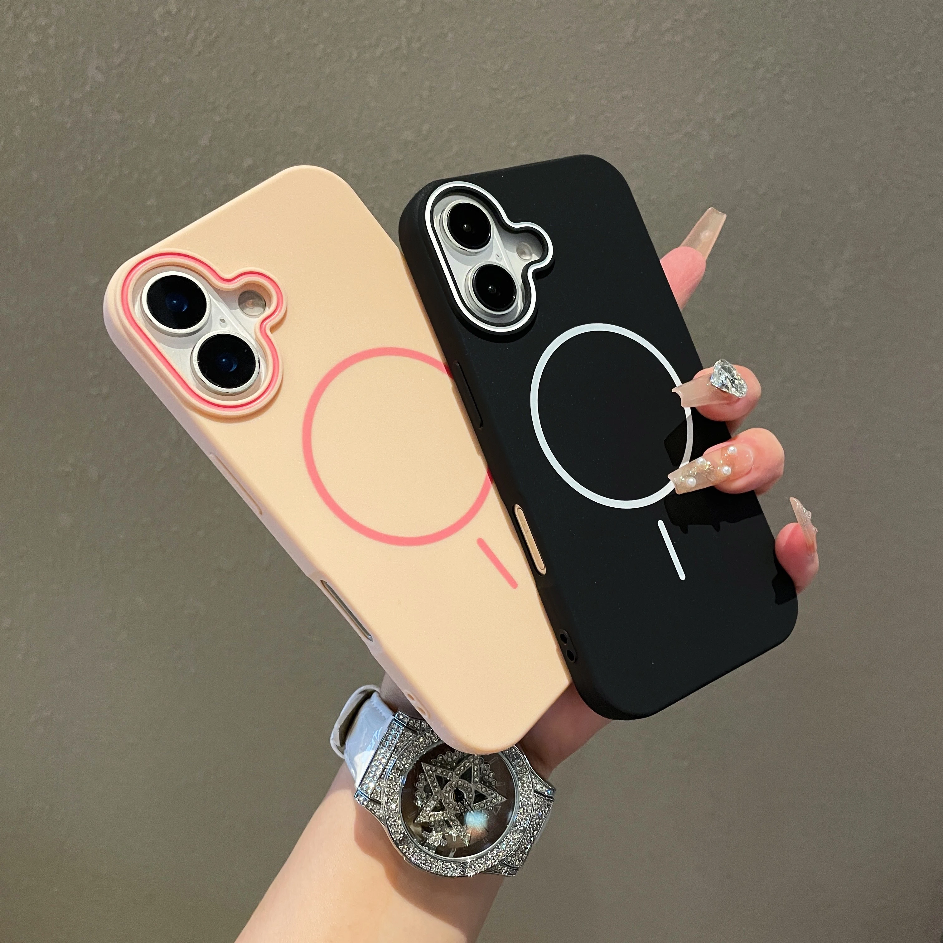 Ultra-Thin Magnetic Ring Protective Cover with Skin Sensation Finish