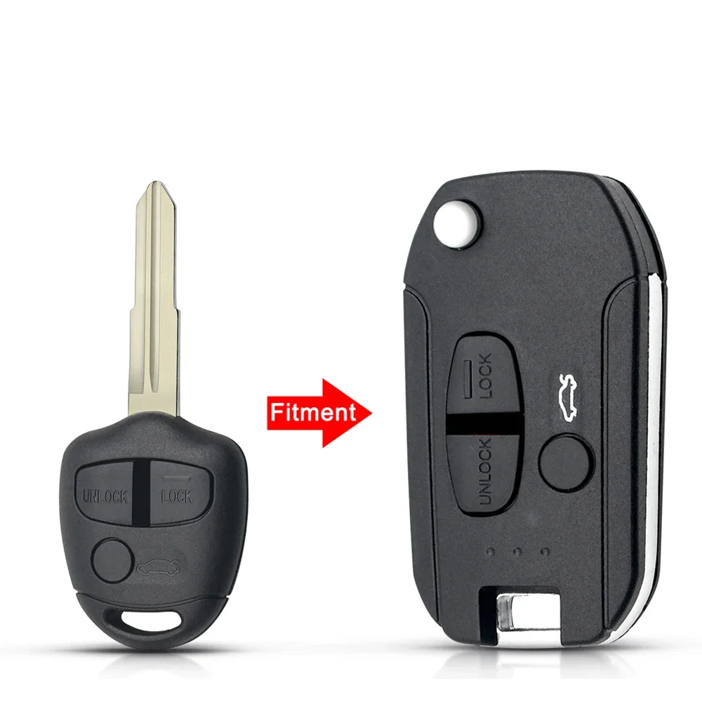 Replacement Remote Key Fob Case Cover For Mitsubishi Eclipse Galant Lancer 2006-2015