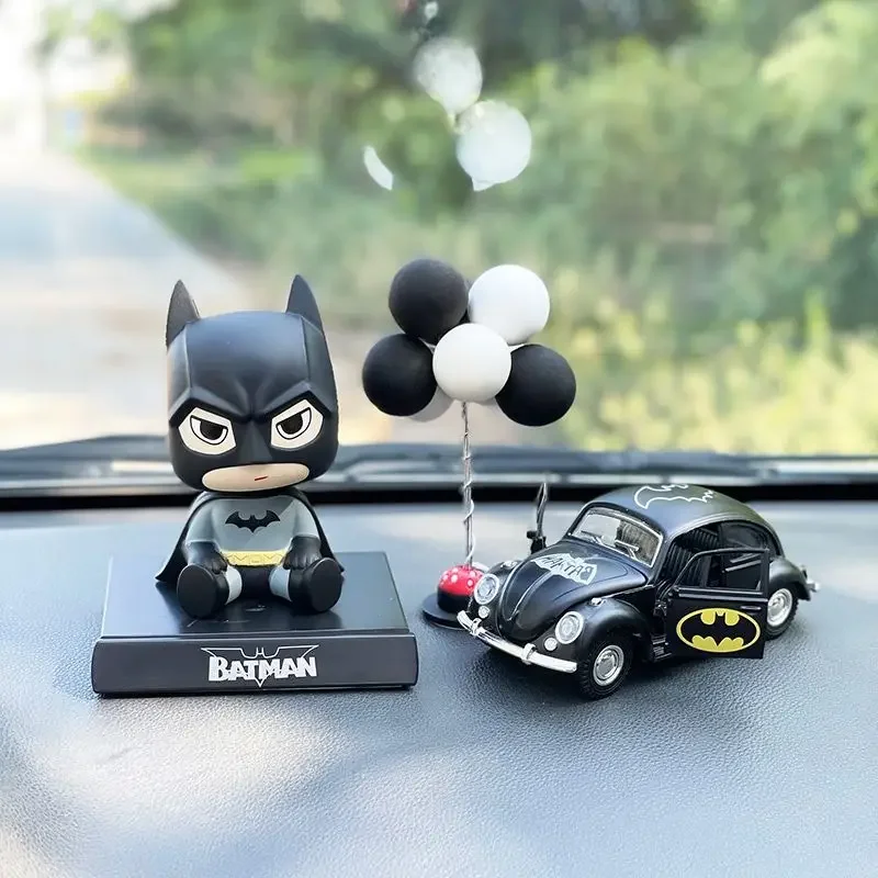 Marvel Anime Batman Captain America Shake Head Toys High End Figure Car Decoration Decorazione Del Desktop Regalo Di Natale