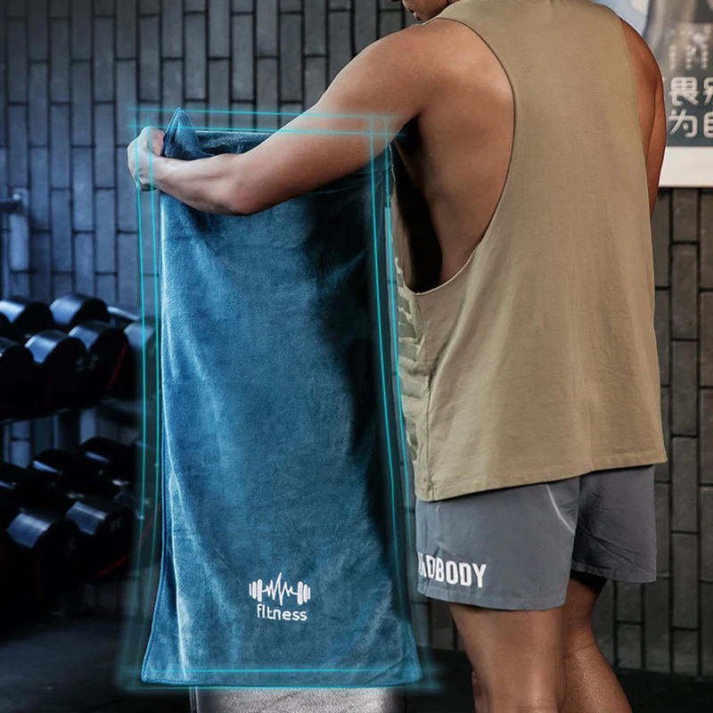 Multi functional Thicken microfiber  fitness towel quick dry cooling towel running basketball sweat wiping quick drying towel 3