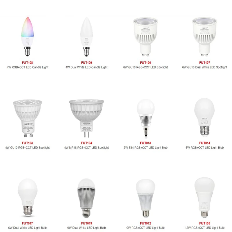 aanvaarden Bevatten Vertolking 2.4G Mi Boxer Led Spot Licht Verschillende Soorten Rgbw Rgb + Cct Dual Wit  Gloeilamp GU10 E27 MR16 e14 4W 5W 6W 9W 12W Led Slimme Lamp|led smart  bulb|smart bulbbulb lamp -