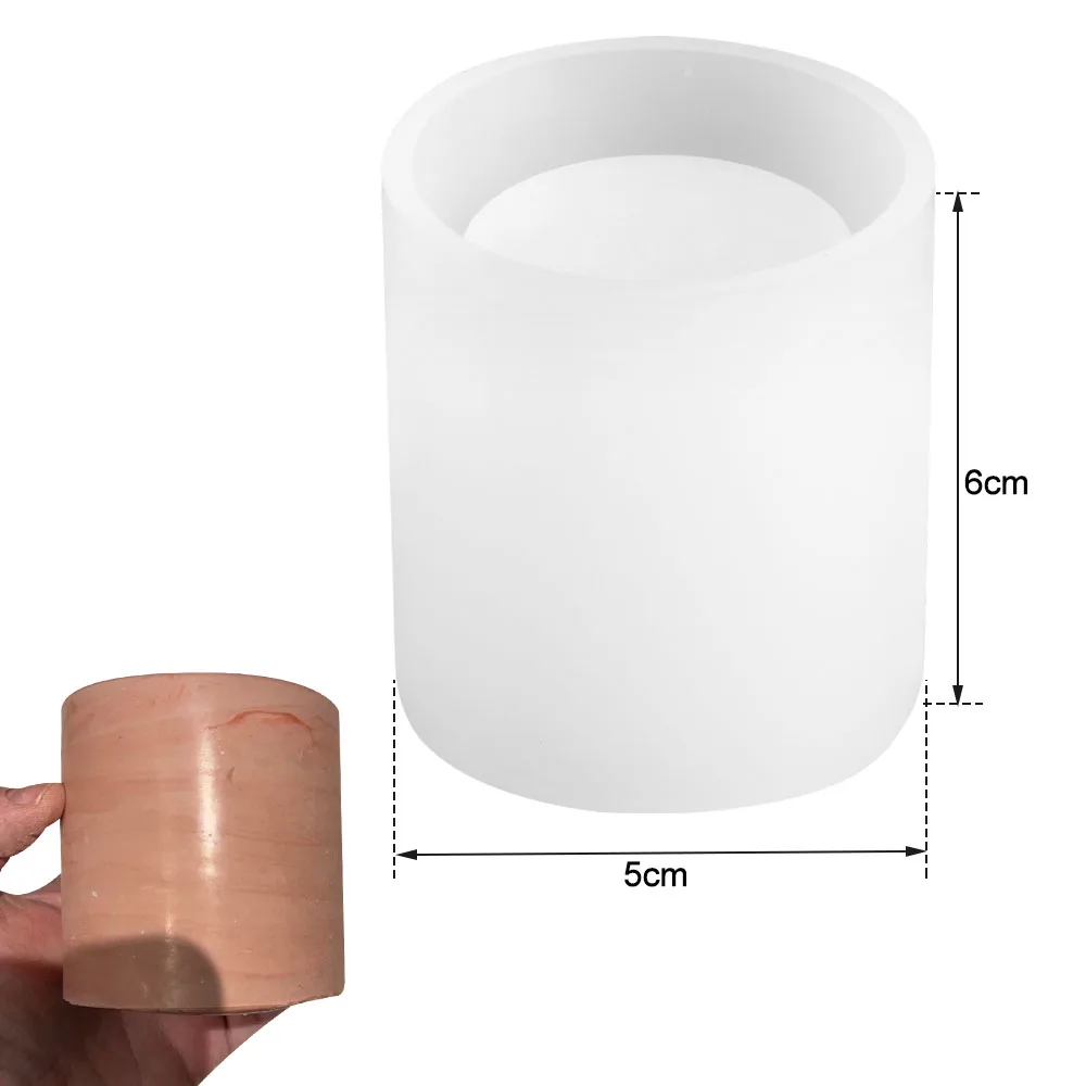 Moule Silicone Pour Pot En Résine époxy - Forme Carrée, Environ 80x61 Mm, Pour Bougies Et Déco