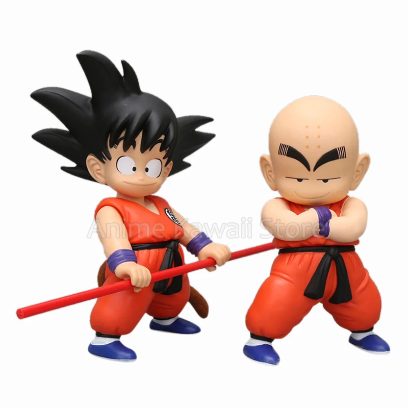 

20cm Dragon Ball Z Child Goku Krillin Anime Figure Kawaii Cute Monkey King Action Figurine Pvc Statue Model Toy Gifts