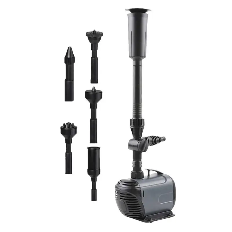 

Outdoor Fountain Pump With 3 Nozzles Aquarium Pond Pump Set for Garden Pond Waterfall Helper Portable Submersible Pump For Pond