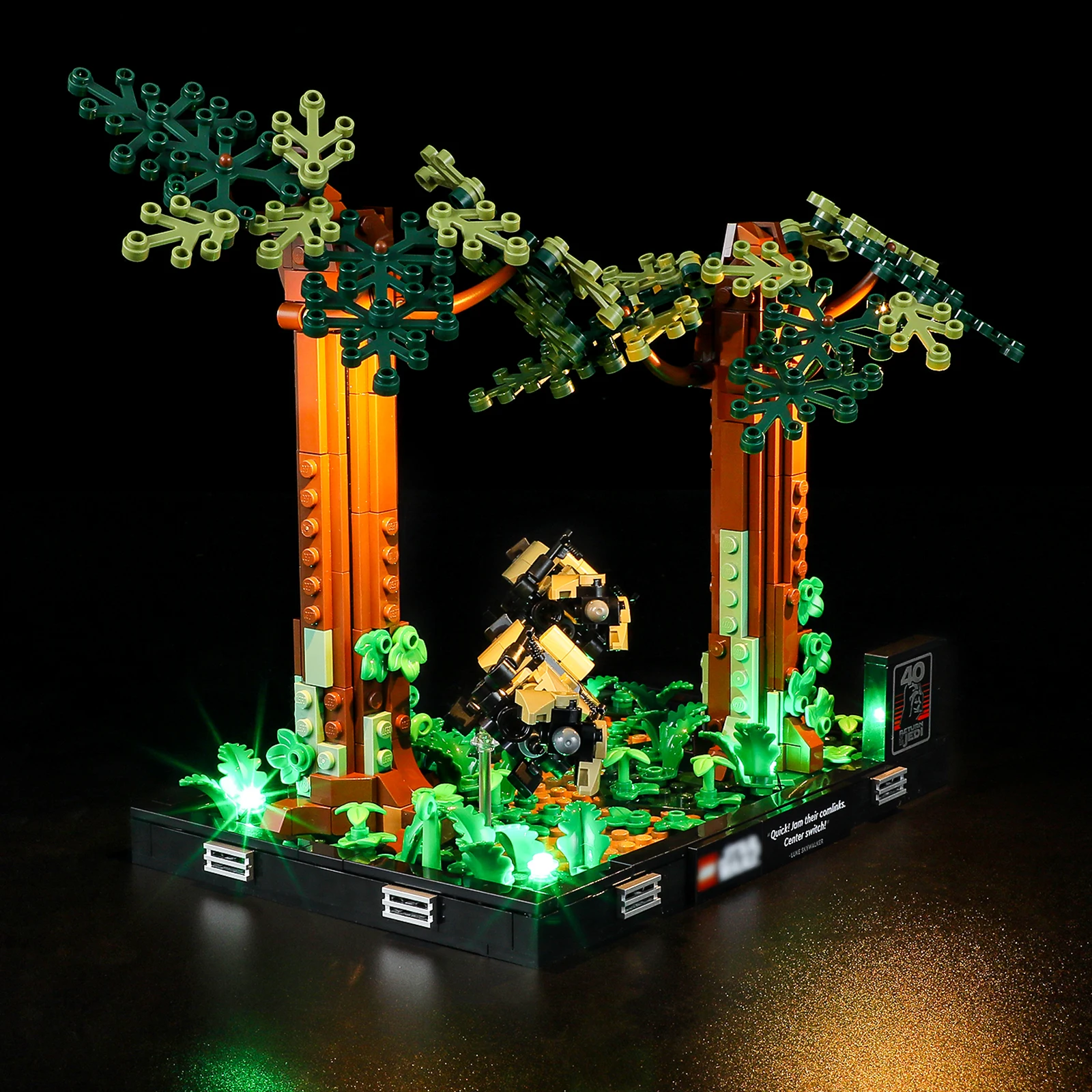 

Набор строительных блоков со светодиодной подсветкой для 75353 Endor Speeder, набор строительных блоков с изображением Диона (не входит в комплект), кирпичи, игрушки для детей