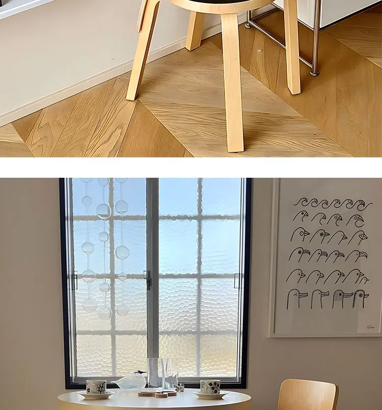 Modern Simple Ins Style Designer Chair Nordic High-end Light Luxury Solid Wood Vintage Home Backrest Dining Chair