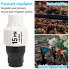 Micro Drip Irrigation System Pressure Regulator Irrigation Garden Watering System 10 Or 15 PSI 3/4'' Female Thread 3