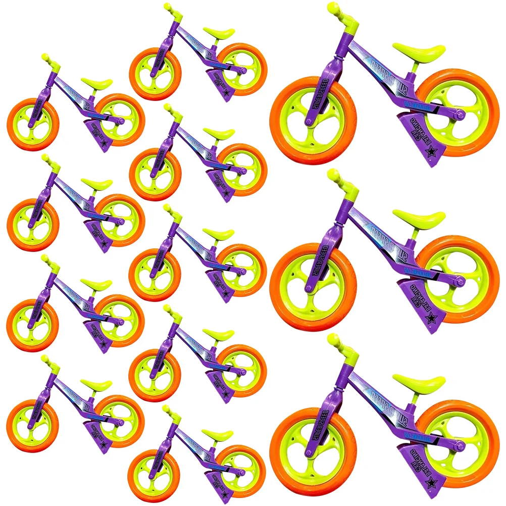 

12 Pcs Carrot Balance DIY Assemble Bike Mini Toy Plastic Kids Educational Toddler