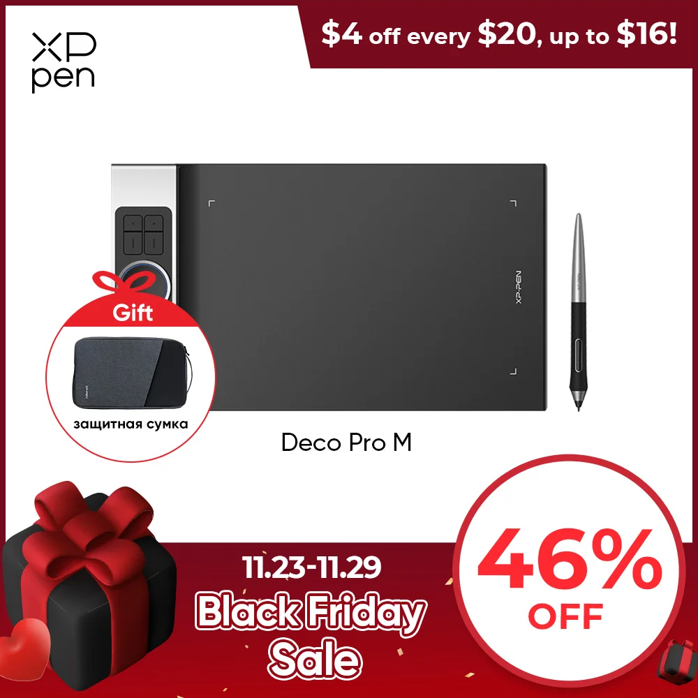 XPPen-Deco-Pro-M-Medium-Drawing-Tablet-11-6-Inch-Professional-Graphics ...